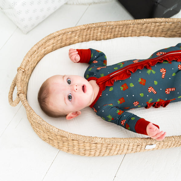 Holiday Bamboo Ruffled Onesie