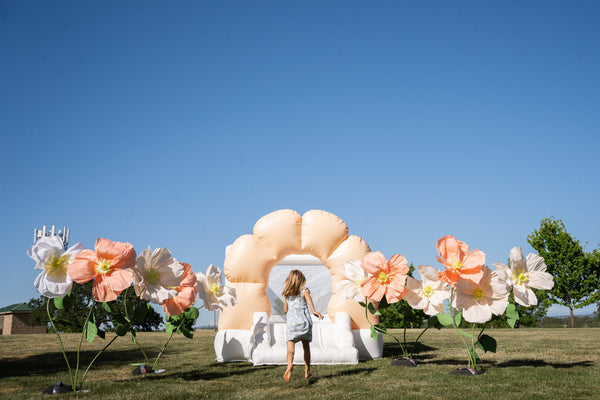 Mini Daisy - Peach Flower Bounce House