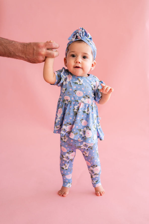 Lillian Floral Bamboo Peplum Top