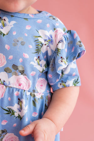 Lillian Floral Bamboo Peplum Top