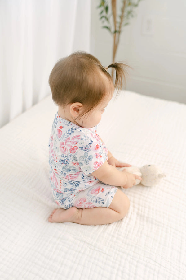 Top and Bottom Shorts Outfit (Newborn - 12 months) Bloom - MOOGCO Baby