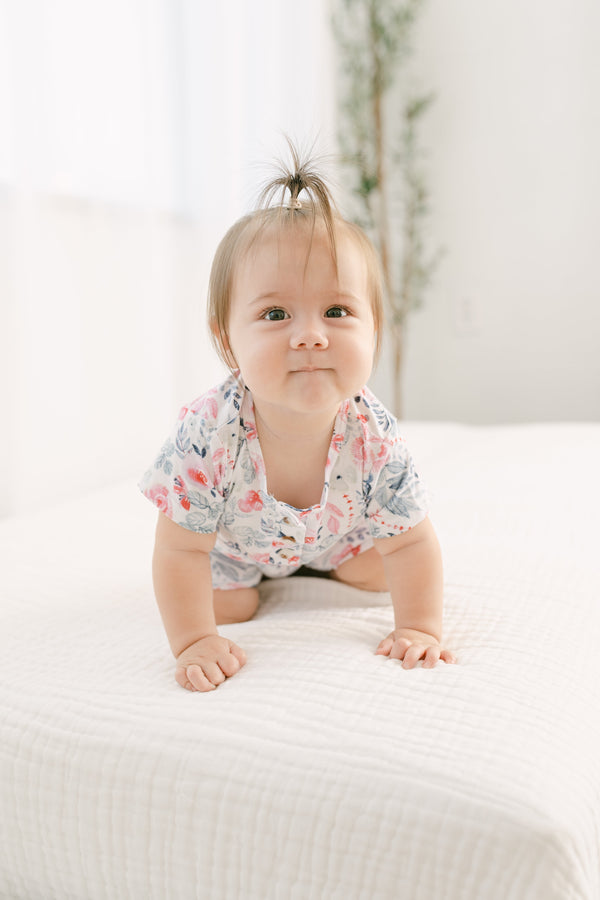 Top and Bottom Shorts Outfit (Newborn - 12 months) Bloom