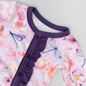 Elmerial Bamboo Ruffle Convertible Footie