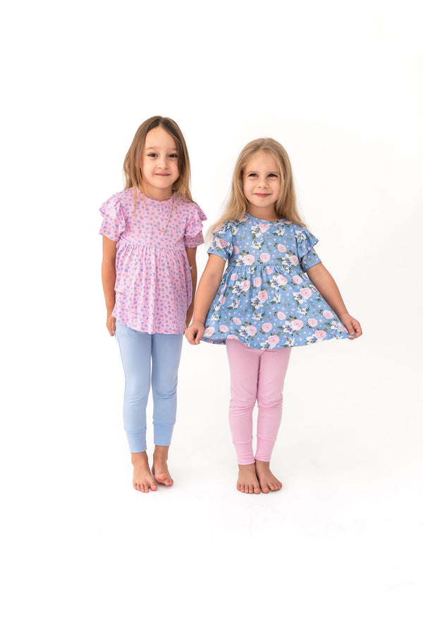 Lillian Floral Bamboo Peplum Top