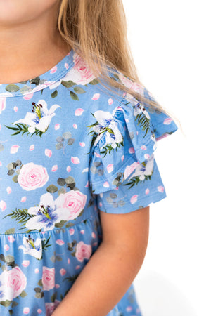 Lillian Floral Bamboo Peplum Top