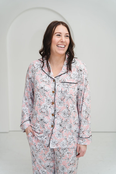 Allie Floral Bamboo Women's Luxe Lounge Set