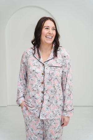 Allie Floral Bamboo Women's Luxe Lounge Set