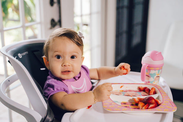 Primo Passi - Bamboo Fiber Kids, Divided Square Plate, Metoo