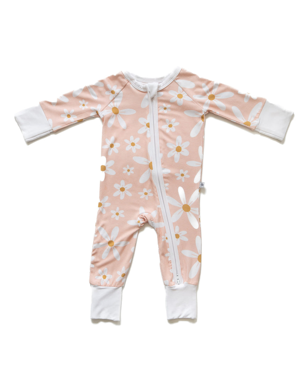 Cozy Make My Daisy Zipper Lounger for babies in soft fabric, perfect for lounging and comfort.