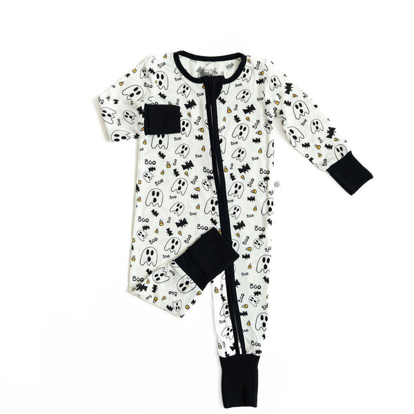 SALE: Halloween Black Trim Onesie