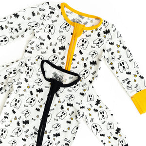 SALE: Halloween Black Trim Onesie