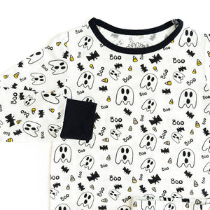 SALE: Halloween Black Long Sleeve Bamboo Sleep Set