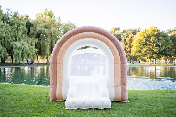 Mini Boho - Beige Rainbow Bounce House