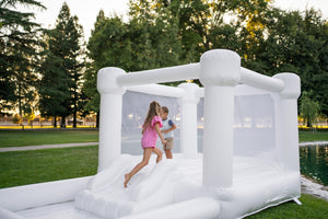 Mini Marcos - White COMBO Bounce House with Ball Pit