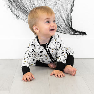 SALE: Halloween Black Trim Onesie