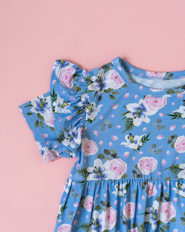 Lillian Floral Bamboo Peplum Top