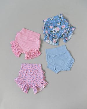 Lillian Leopard Bamboo Ruffle Bummies