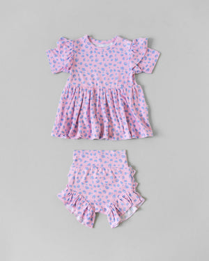 Lillian Leopard Bamboo Peplum Top