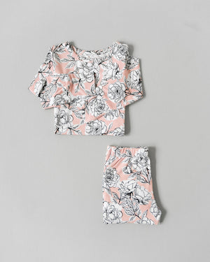 Allie Floral Bamboo 2-Piece Long Sleeve Set