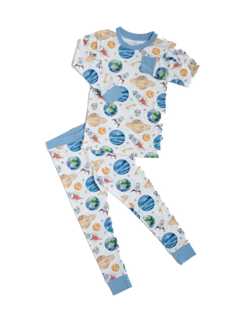 "Out Of This World Two-Piece Set for babies - comfy loungewear in playful space-themed design."