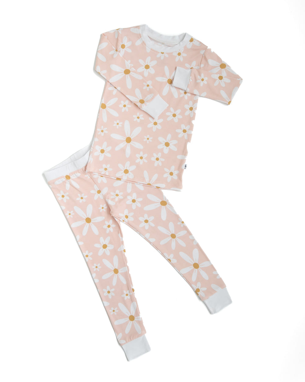 Make My Daisy Two-Piece Set for babies in soft loungewear, featuring a cute floral design and comfortable fit.