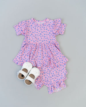 Lillian Leopard Bamboo Peplum Top