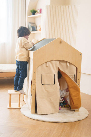Ash Tent & Desk Set for kids, perfect for playtime and creativity in a stylish design.