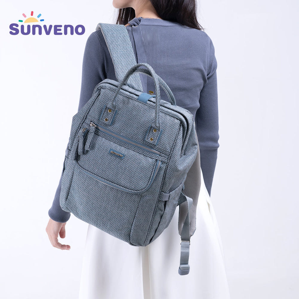 Easy Open Diaper Backpack for parents, featuring spacious compartments and stylish design for on-the-go convenience.