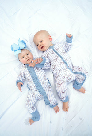 Western Blues Striped - Bamboo Sleeper