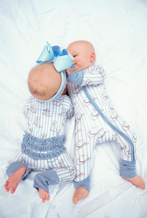 Western Blues Striped - Bamboo Sleeper