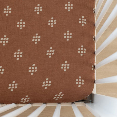 Chestnut Textiles Muslin Crib Sheet - MOOGCO Baby