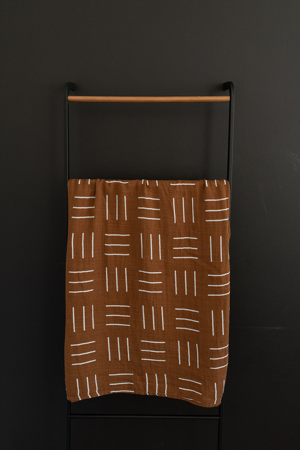 Mustard Mudcloth Muslin Swaddle Blanket - MOOGCO Baby