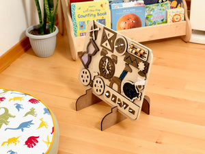 Wooden Busy Board for Toddlers