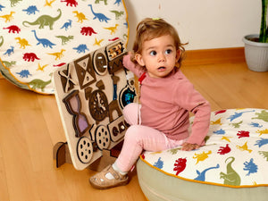 Wooden Busy Board for Toddlers