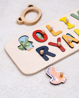 Dino Double Name Puzzle