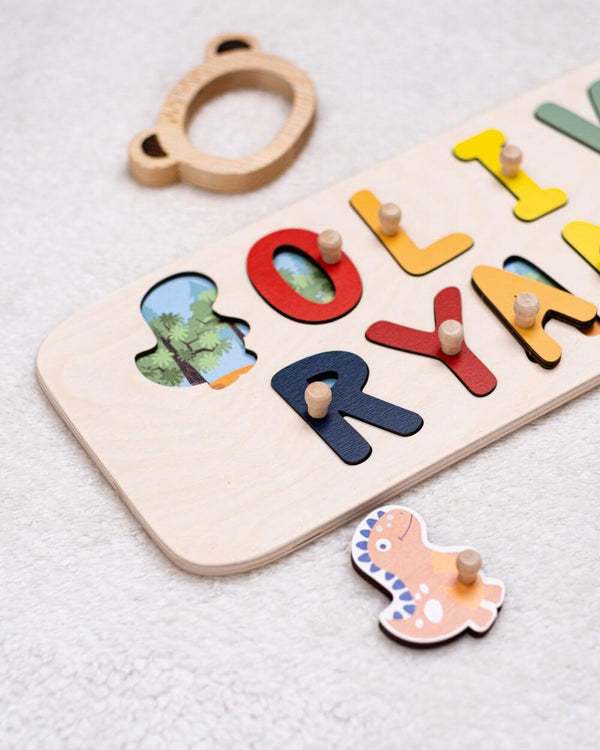 Dino Double Name Puzzle