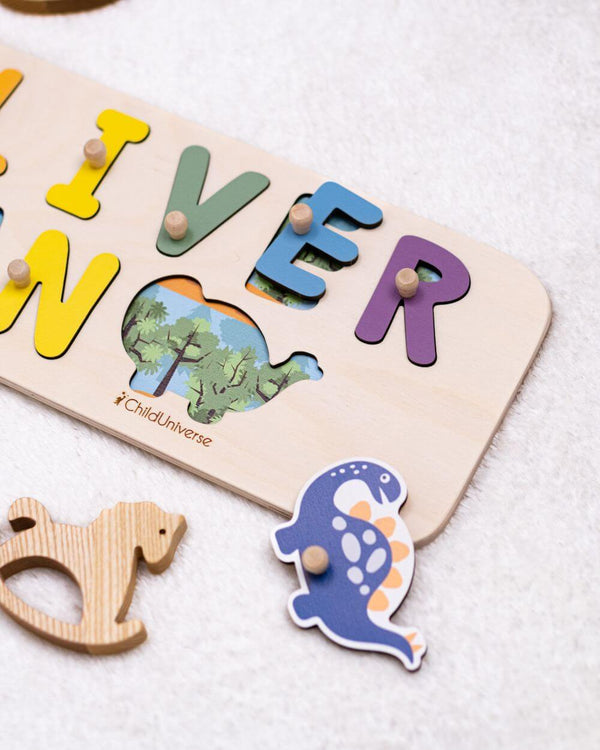 Dino Double Name Puzzle