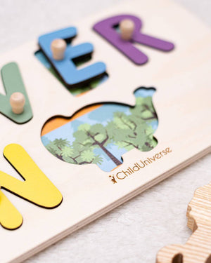 Dino Double Name Puzzle