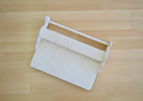 Versatile Montessori climbing set with folding table and chair, perfect for active play and learning. Angle 14 view.