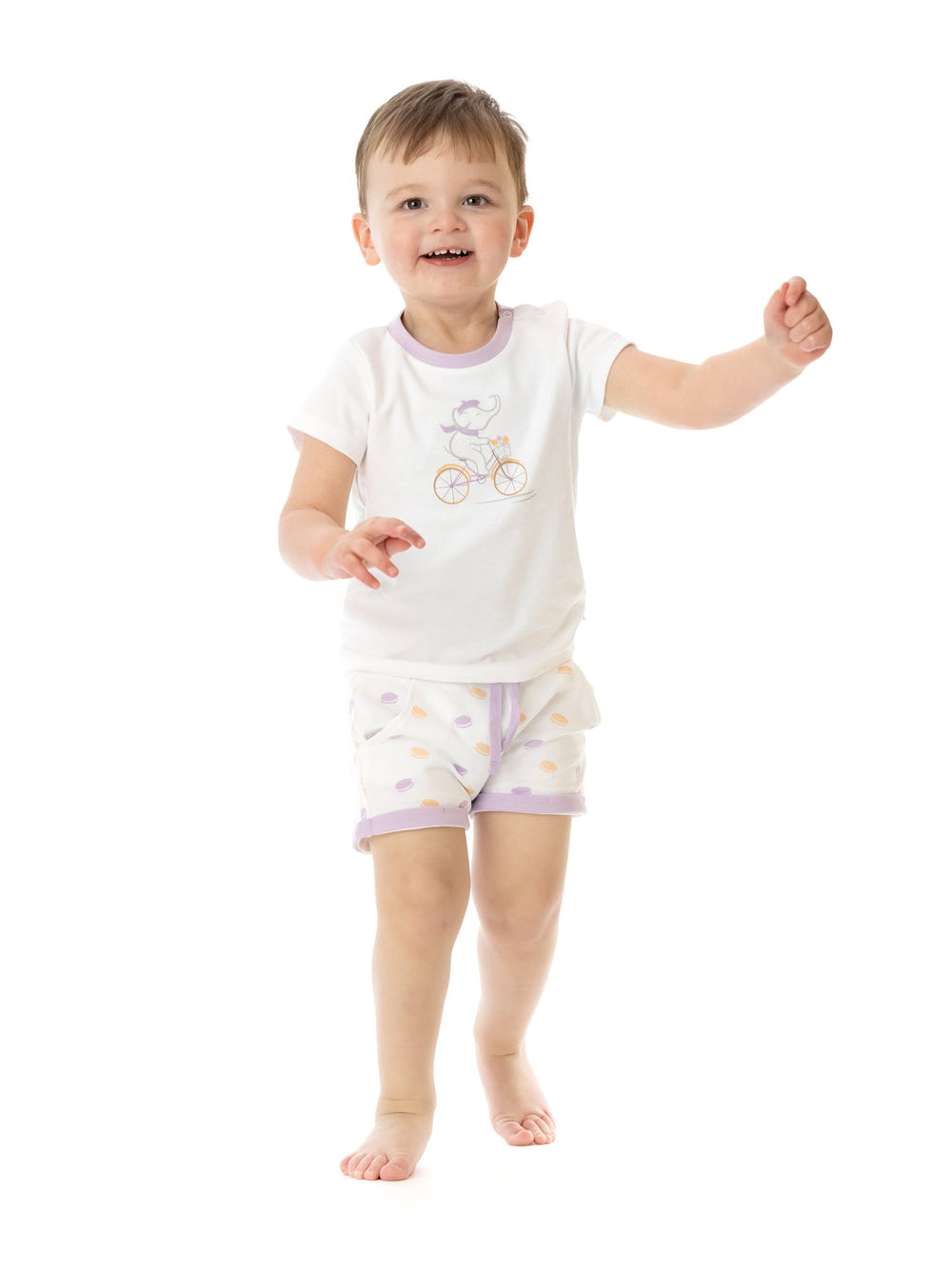 Organic Cotton Tori Tee in Paris design for babies, soft and stylish T-shirt for comfortable wear.