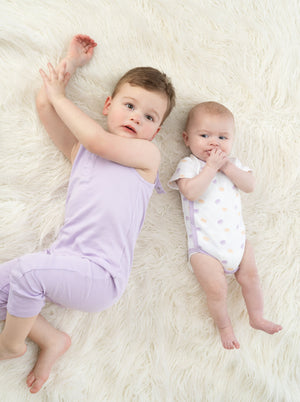 Organic Cotton Pride Kimono Onesie - Macarons