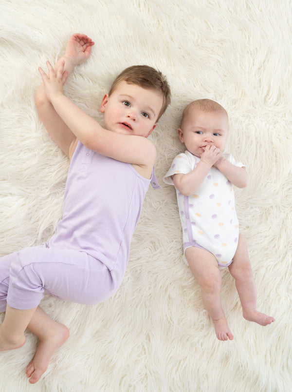 Organic Cotton Pride Kimono Onesie - Macarons