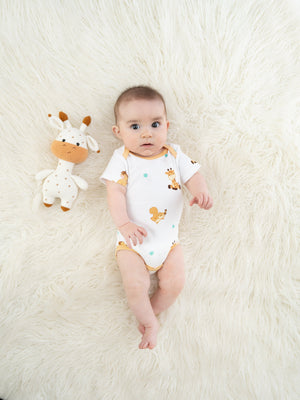 Organic Cotton Joy Bodysuit - The Animal Kingdom