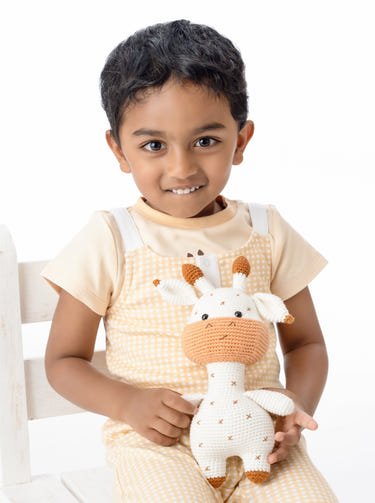 Organic Cotton Tori Tee featuring animal prints for babies, soft and eco-friendly, perfect for playful outfits.