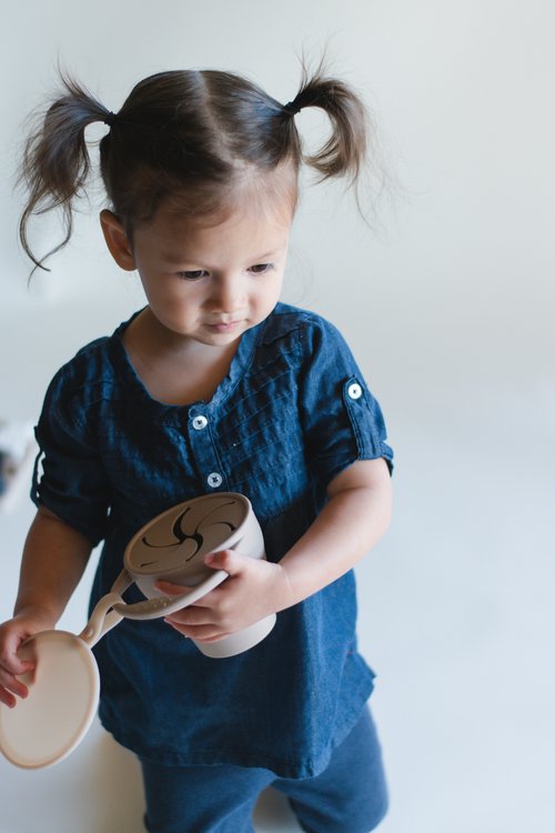 Silicone Snack Cup- Taupe