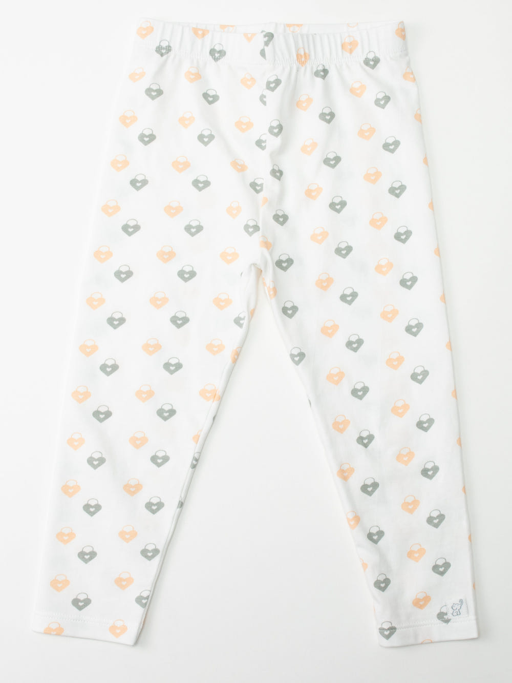 Organic Cotton Leggings - Love Lock for babies, soft and stylish, perfect for comfort and play.