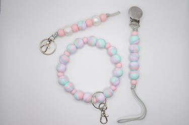 Mommy and Me Bundle in Cotton Candy - stylish diaper bags for moms and babies, perfect for on-the-go adventures.