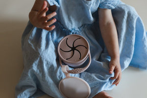 Silicone Snack Cup- Dusty Lilac