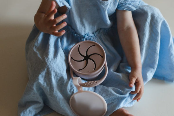 Silicone Snack Cup- Dusty Lilac