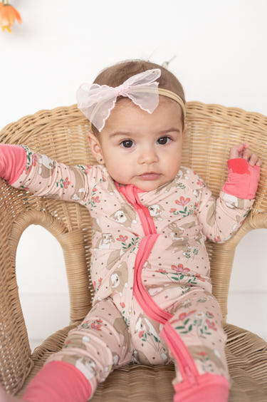 Meadow Bunny (Convertible Zip Footies)